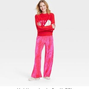 Wide Leg Velvet Pants